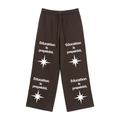 Fleece Drawstring Straight-Leg Sweatpants