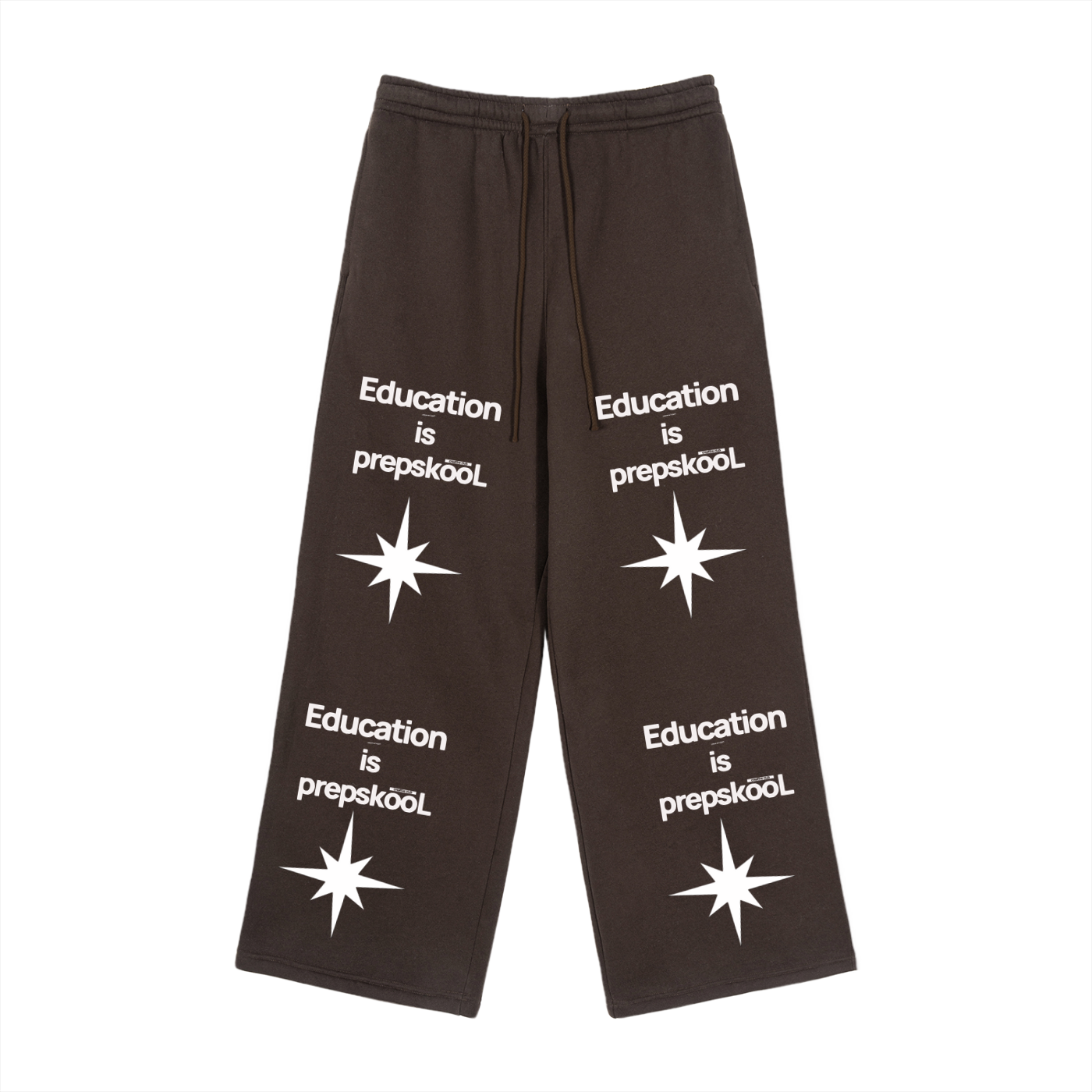 Fleece Drawstring Straight-Leg Sweatpants