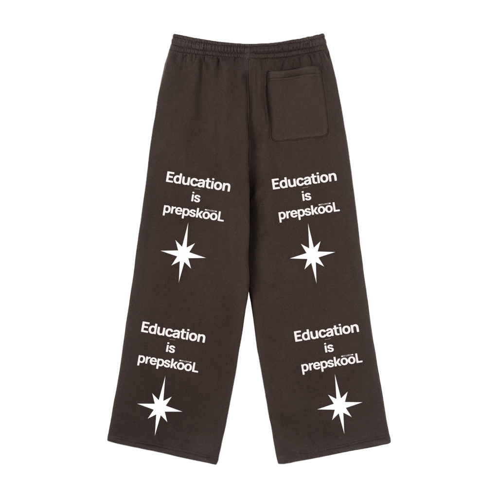 Fleece Drawstring Straight-Leg Sweatpants