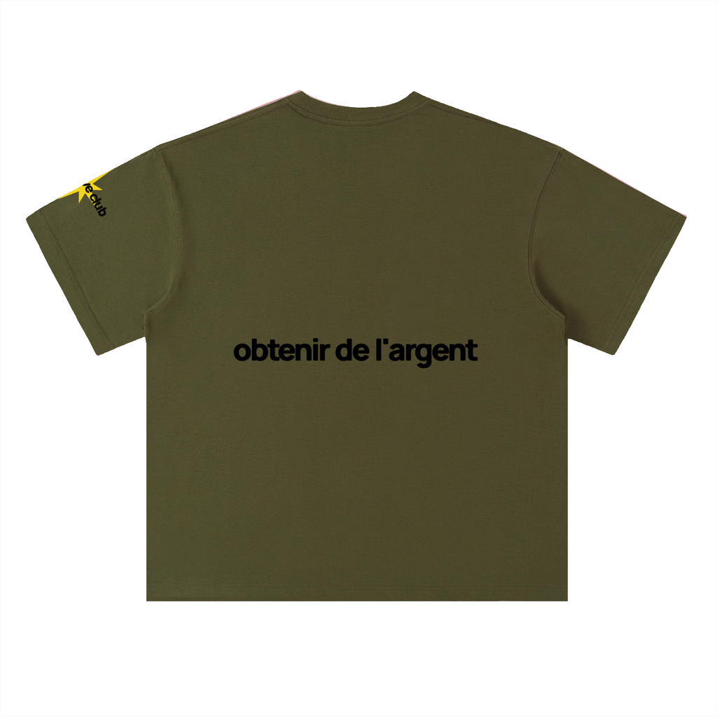 Heavyweight Drop Shoulder Cotton T-Shirt