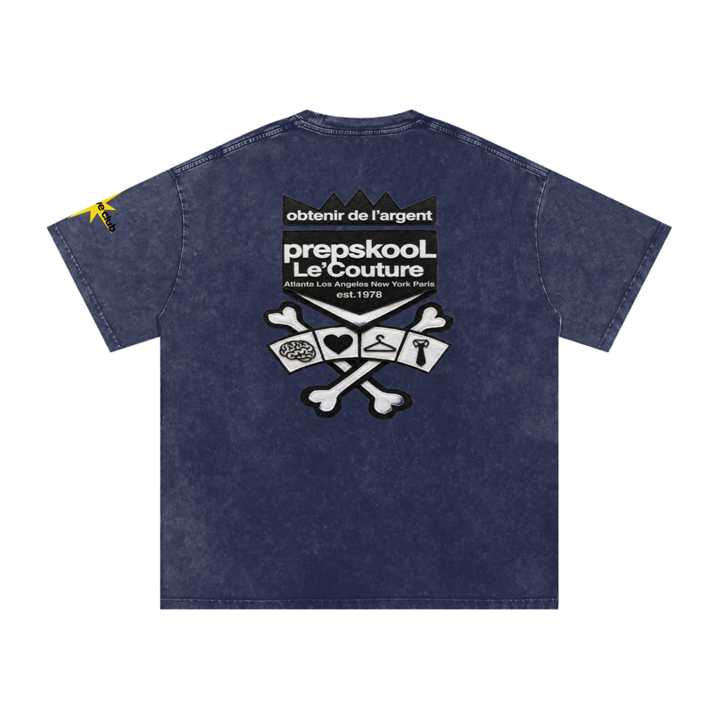 Snow Washed Oversized Cotton T-Shirt