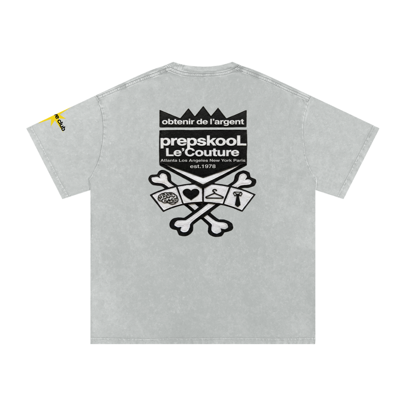 Snow Washed Oversized Cotton T-Shirt