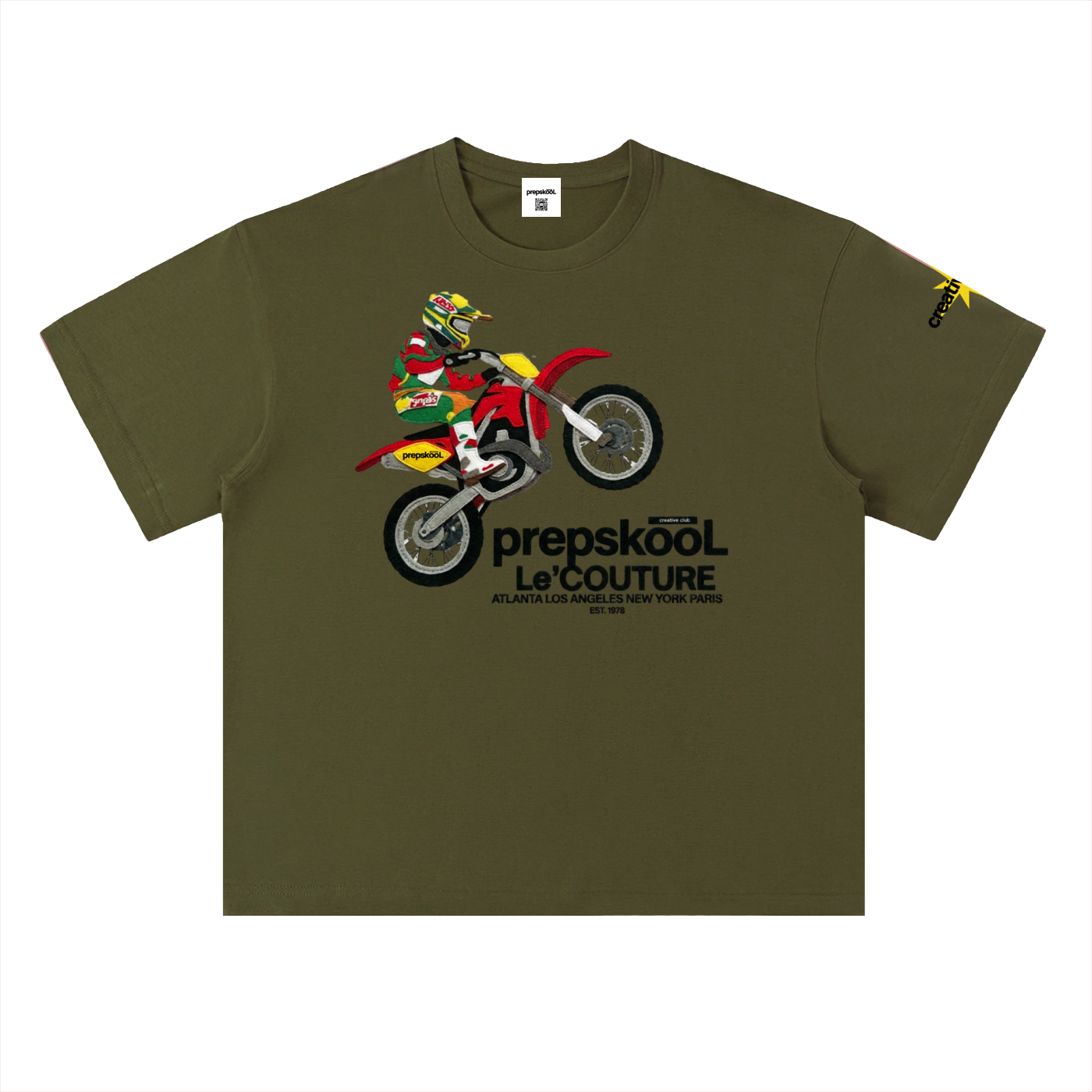 Heavyweight Drop Shoulder Cotton T-Shirt